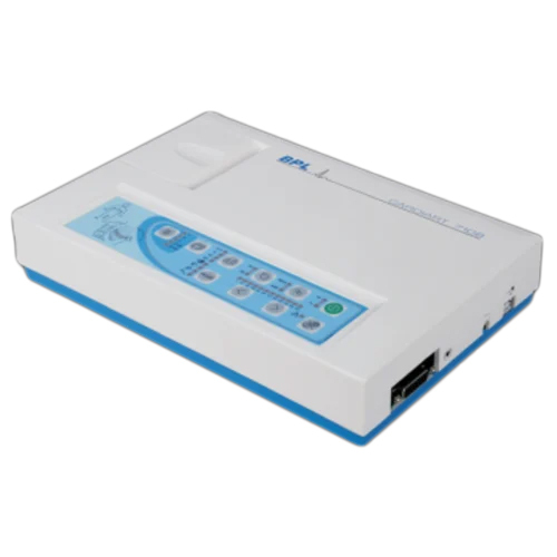 Bpl Cardiart 7108 3 Channel Ecg Machine - Material: Plastic