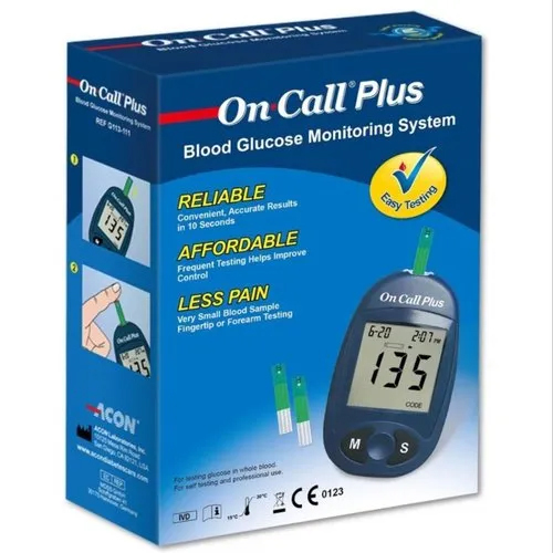 On Call Plus Blood Glucose Meter - Color: Black
