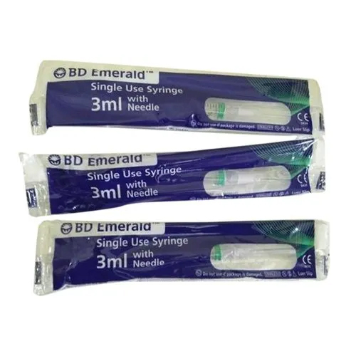 3Ml Bd Emerald Syringe - Material: Plastic