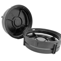 Internal And Extrernal Threaded Caps For Automotive - Color: Black