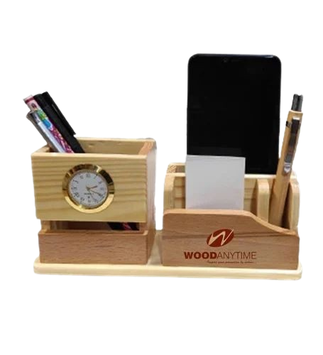Wooden Desktop Articles - Color: Brown