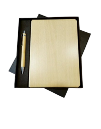 Corporate Diary And Pen Gift Set - Color: Ivory
