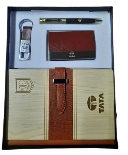 4 In 1 Corporate Gift Set - Color: Brown