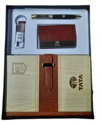 4 In 1 Corporate Gift Set - Color: Brown