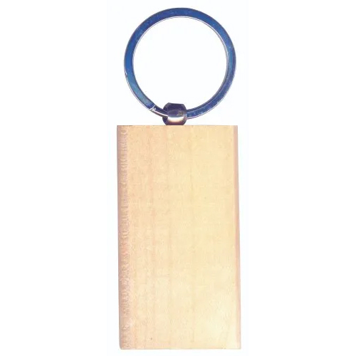 Customized Wooden Keychain - Color: Brown