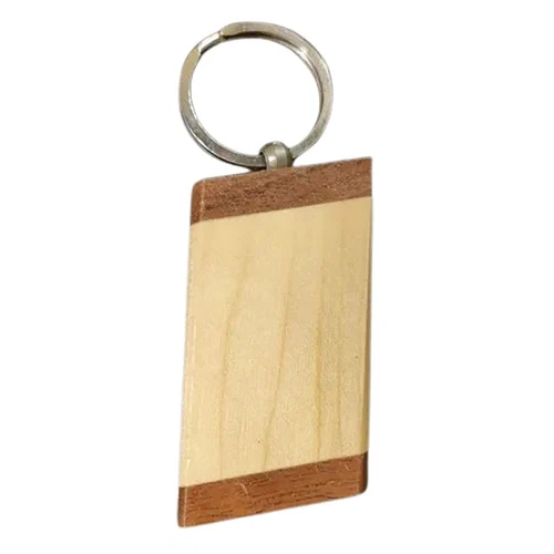 Wooden Key Ring - Color: Brown