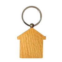 House Shape Keychain - Color: Brown