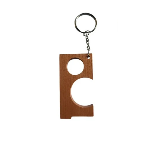 Wooden Key Rings - Color: Brown