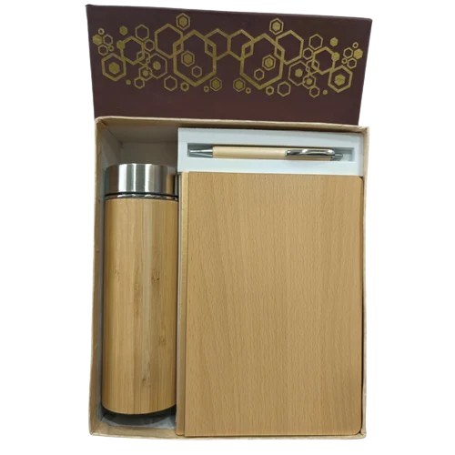 Dw-1037 Bottle Pen Diary Combo Pack - Color: Brown