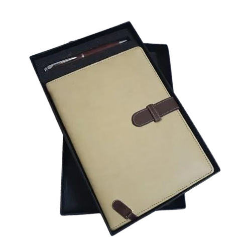 Corporate Diary And Pen Set - Color: Brown
