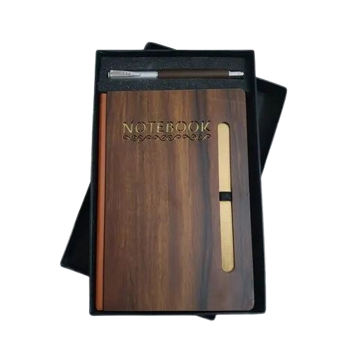 Corporate Diary And Pen Set - Color: Brown