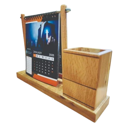 Wooden Stand Table Hanging Calendar