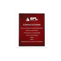 Wooden Red Certificate - Finishing: Laqcure Polished
