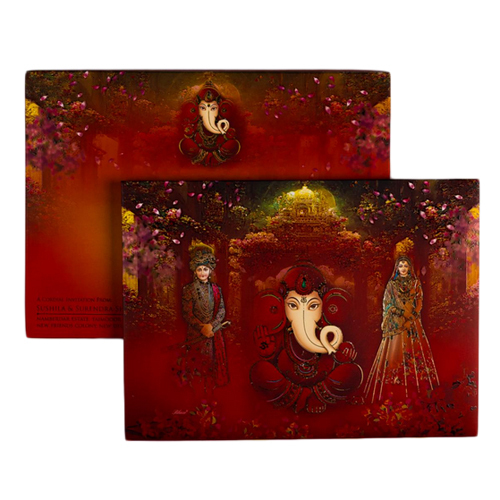 Fc-13001 Traditional Wedding Cards - Color: Multicolor