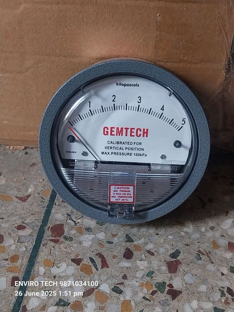 GEMTECH Differential Pressure Gauge In Pudukkottai Tamil Nadu
