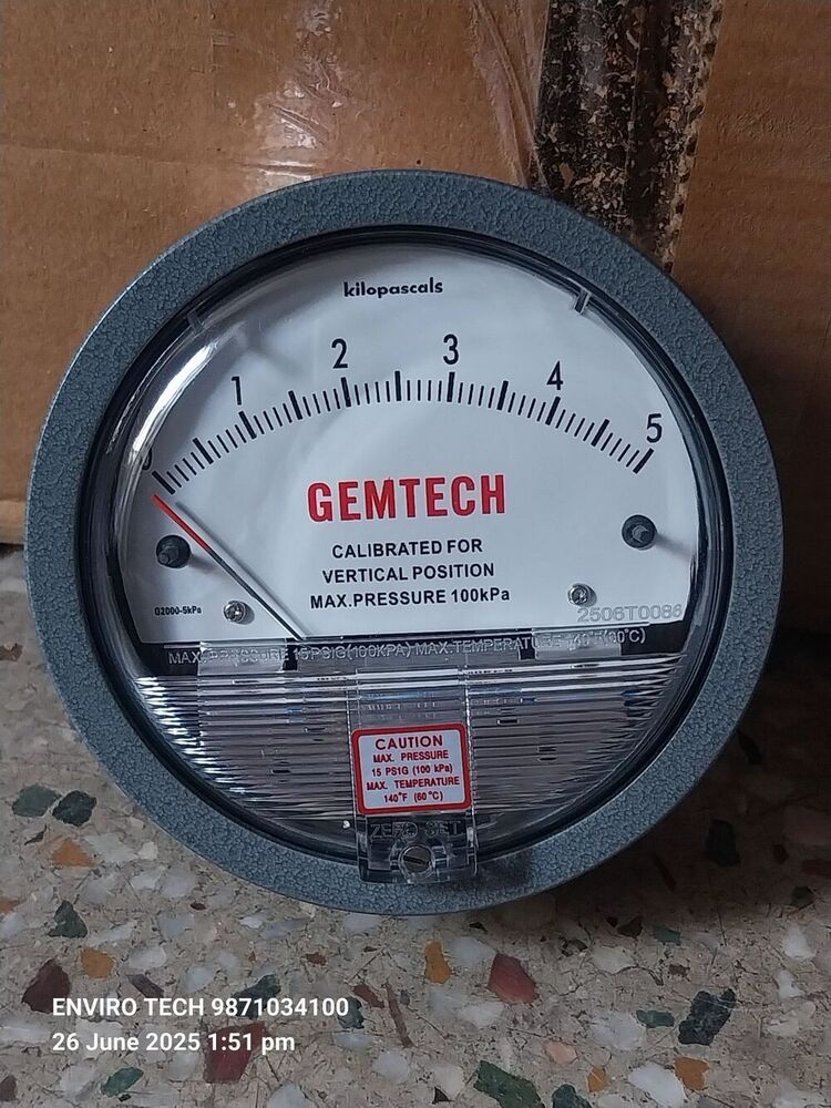 GEMTECH Differential Pressure Gauge In SATHARIYA INDUSTRIAL AREA JAUNPUR Uttar Pradesh India