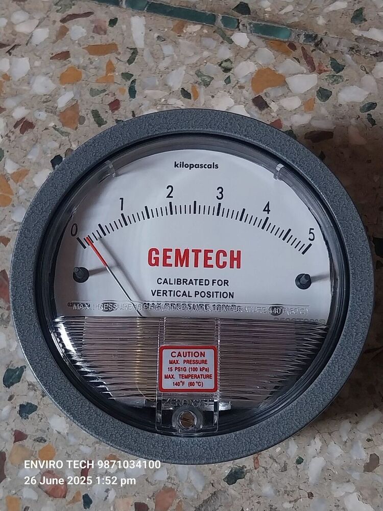 GEMTECH Differential Pressure Gauge Near Jaunpur Uttar Pradesh