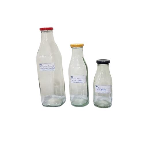 300ml Square Glass Bottle With Black Metal Cap