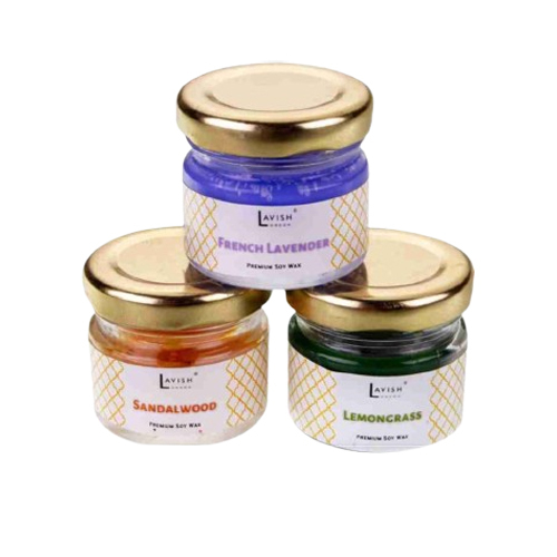 30ml Candle Glass Jar With Gold Cup