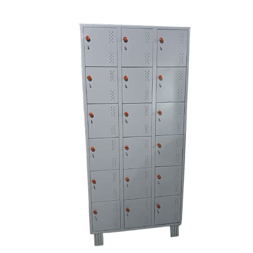 78 A 36A 19Cm18 Door Staff Locker With Pad Lock 2 - Color: Grey