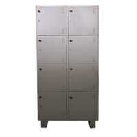 78x36x19 Inch 8 Door Staff Locker - Color: Ral 7035