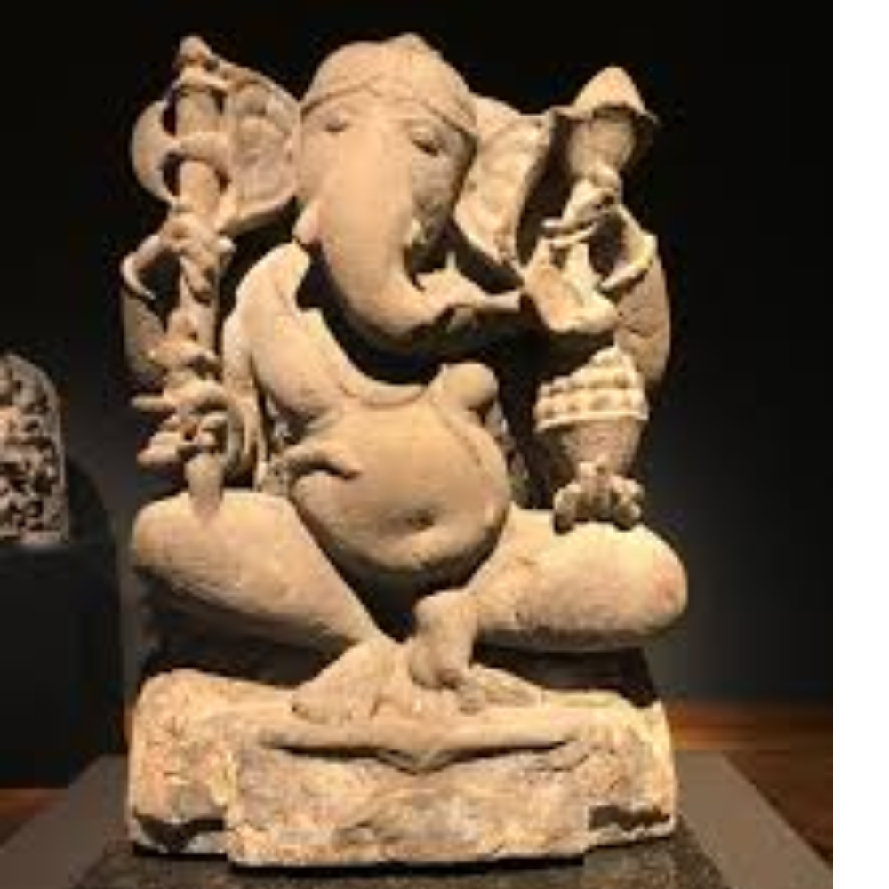 Sandstone Ganapati Statue