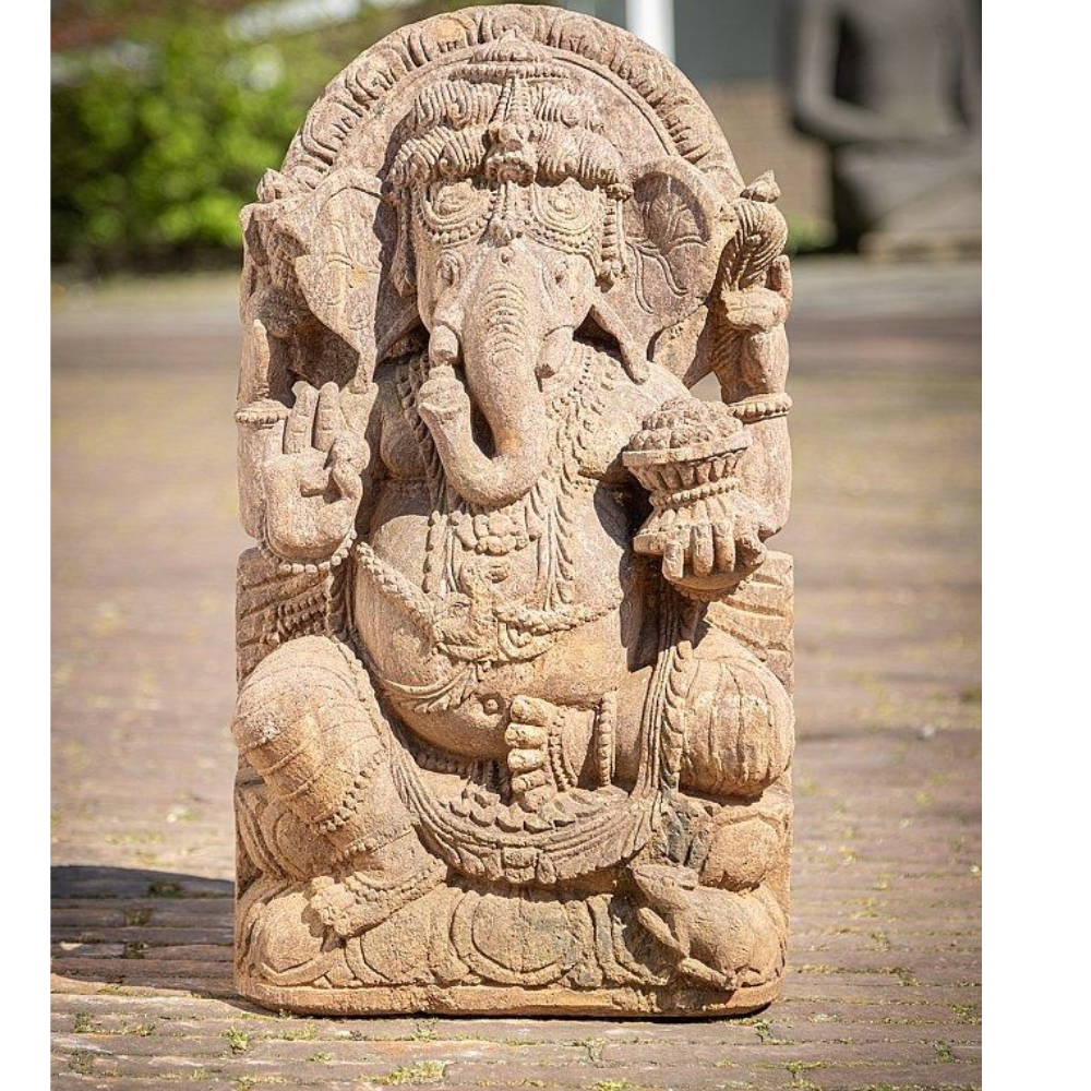 Sandstone Ganapati Statue