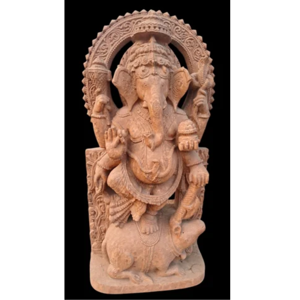 Sandstone Ganapati Statue