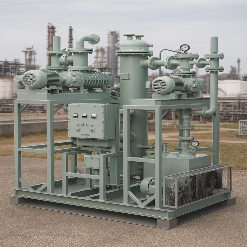 Service Vapor Recovery Water Cooled Two Stage Automatic Booster System