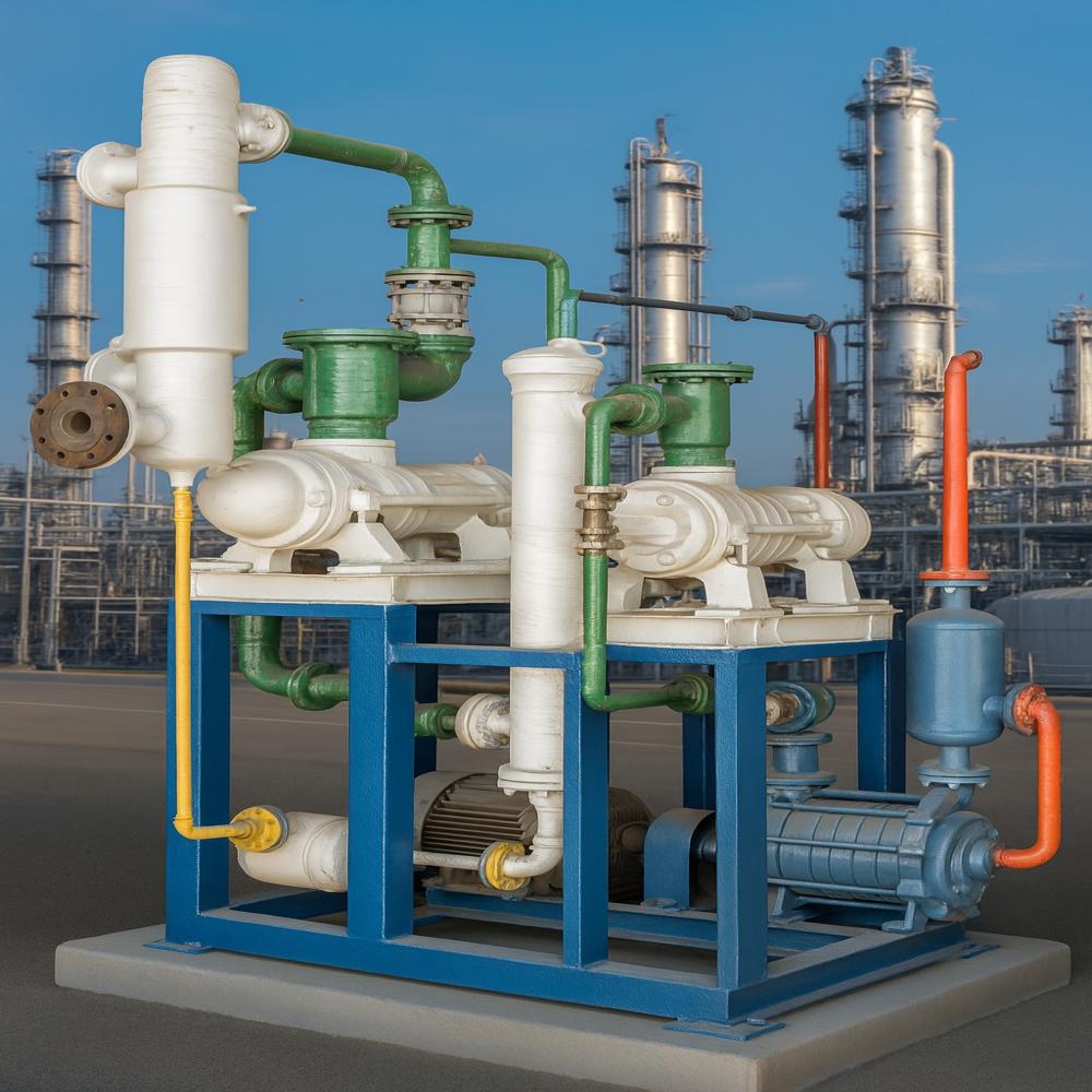 Service Vapor Recovery Water Cooled Two Stage Automatic Booster System