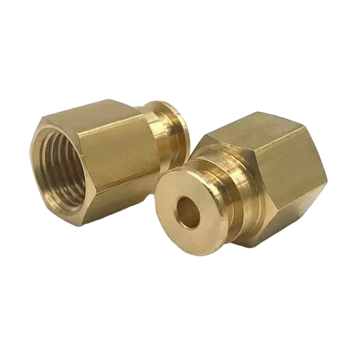 Precision Brass Turned Parts - Color: Golden
