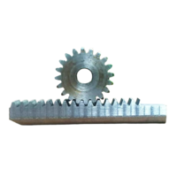 Rack And Pinion Gear - Color: Silver