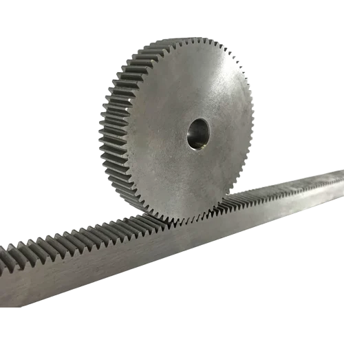 Gear Rack With Gear Pinion - Color: Silver