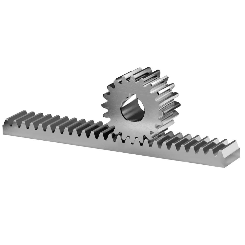 Polished Rack And Pinion - Color: Silver