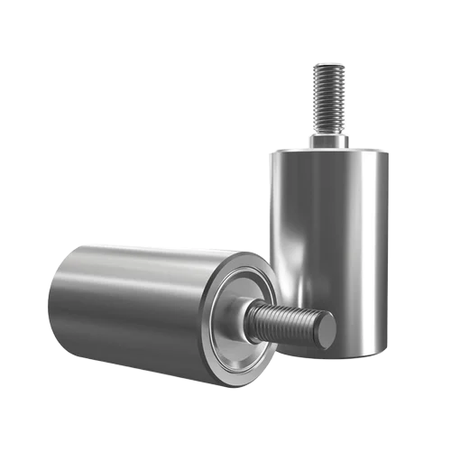 Stainless Steel Support Roller - Color: Silver