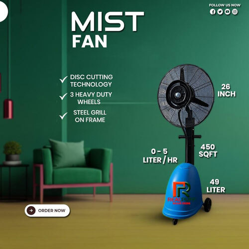 Mist Fan - Material: Metal