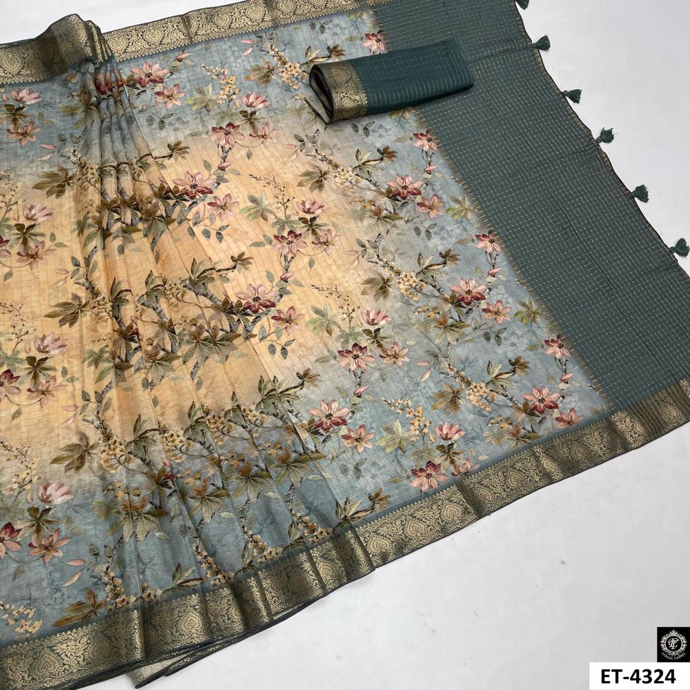 Latest digital Print Saree