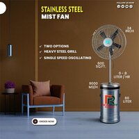 Stainless Steel Mist Fan - Color: Silver
