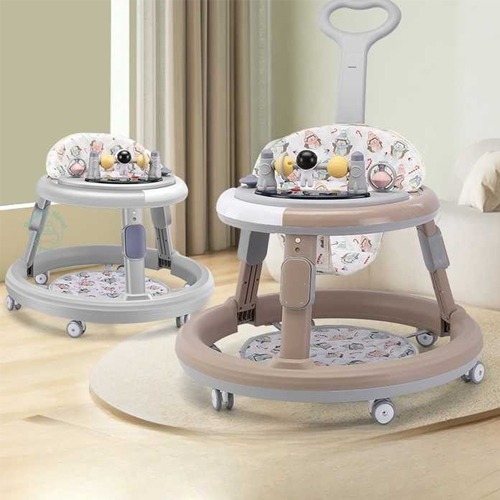 Round Chassis Musical Baby Bouncer Walker