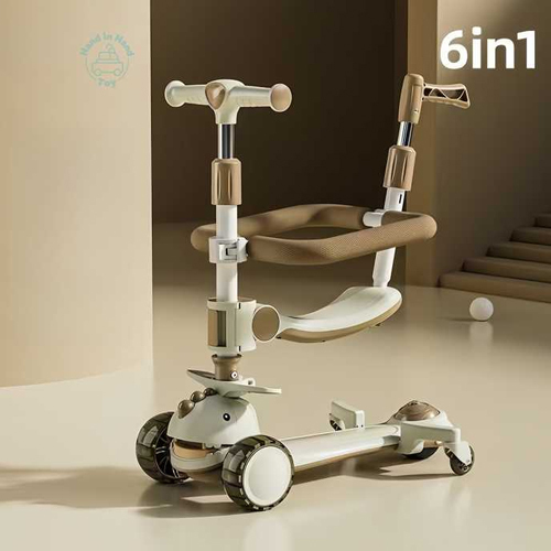 Multi-Function Adjustable Folding Children Foot Scooter