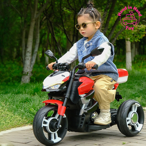 Stylish Unisex 3-Wheel Electric Ride-On Motorbike