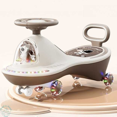 Kids Riding Dolphin Model Mini Scooter With Lights