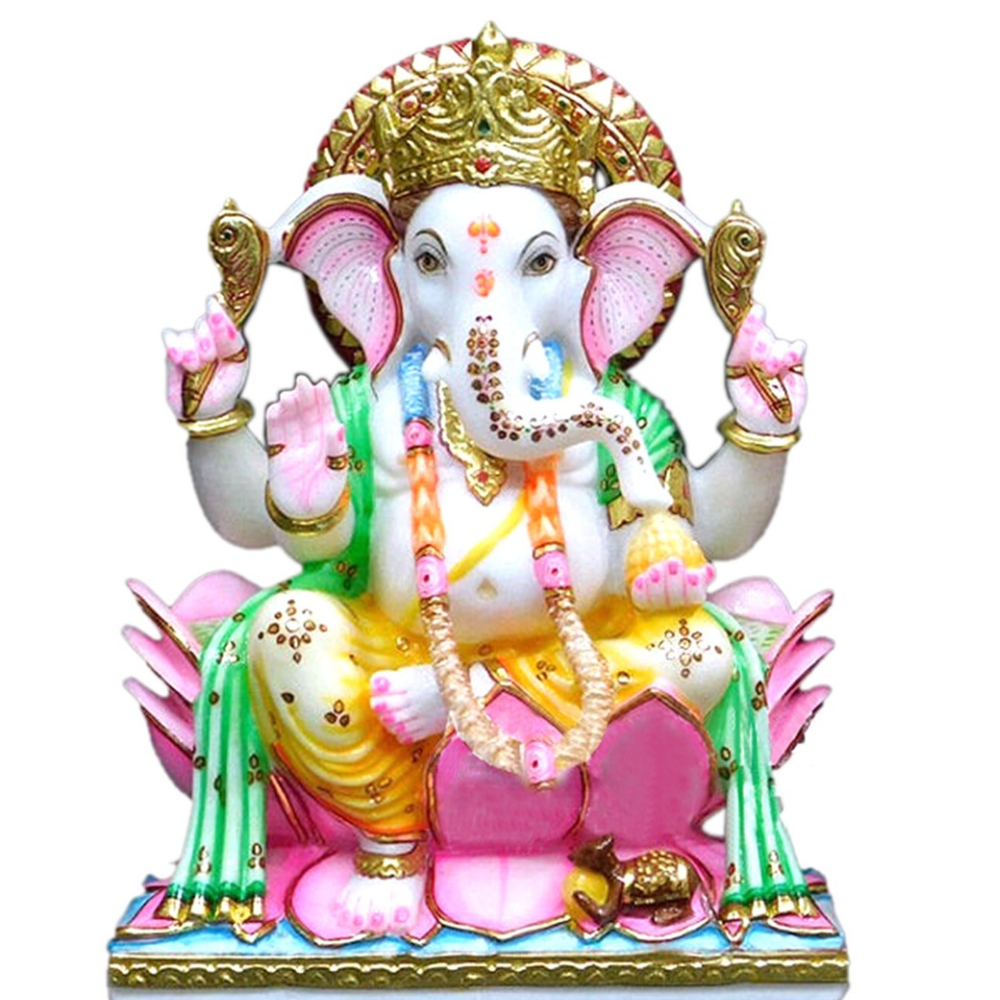 white marble lord ganesh idol