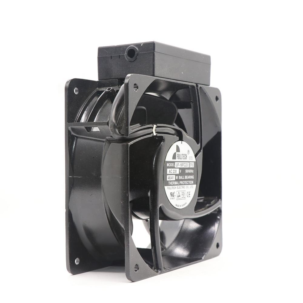 Fulltech Uf-16fc23bthd 16062 16cm 160x160x62mm 46w/41w 230v Ac 50/60hz 265cfm 2850rpm Ball Bearing Inverter Axial Cooling Fan - Color: Black
