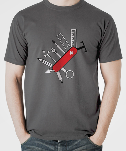 Solid T-Shirt - Color: Gray