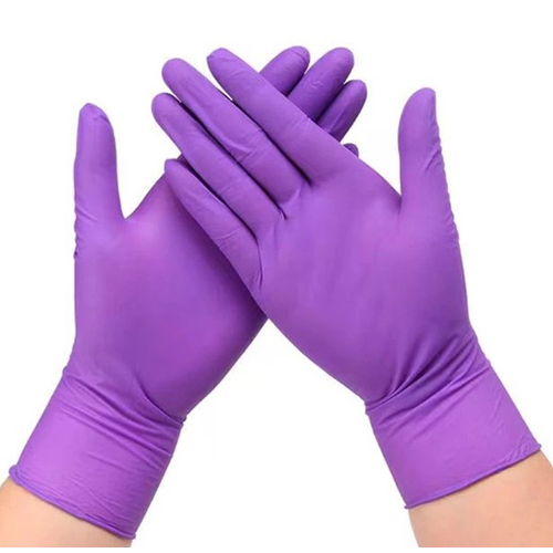 Lavender Nitrile Examination Gloves