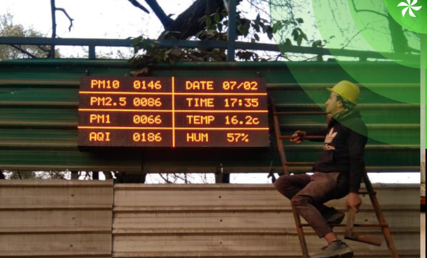 BMC Compliant Airveda Air Quality Monitoring Solution for Construction Sites.