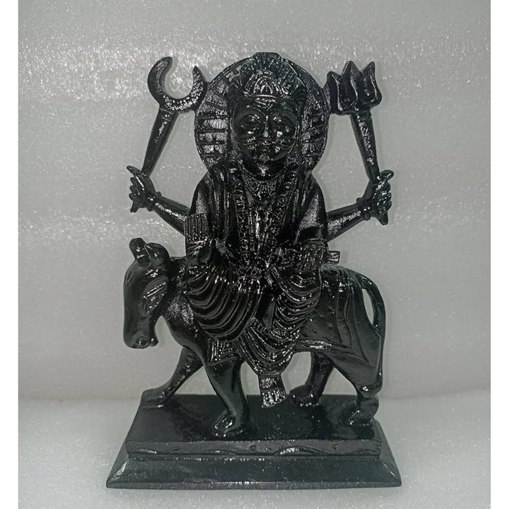 Black Marble Shani Dev Statue