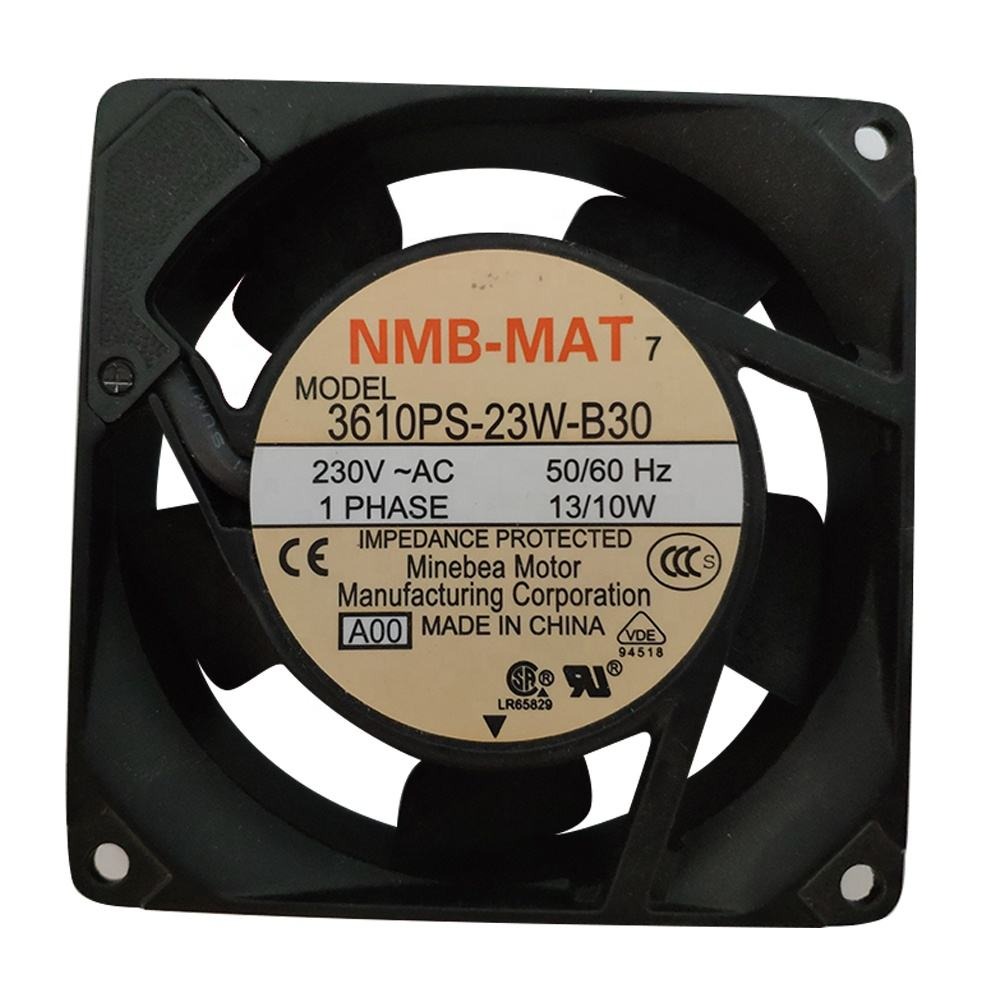 NMB 3610PS-23W-B30 230V AC 13W 92X92X25mm 9225 9cm 0.09A 2600RPM Ball Bearing Inverter Axial Cooling Fan