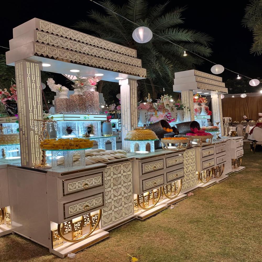 Steel Catering Counter Setup